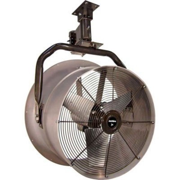 Triangle Engineering 30" High Velocity Fan, Yoke Mount, 10600 CFM, 115V, 1 HP, Single Phase 245567